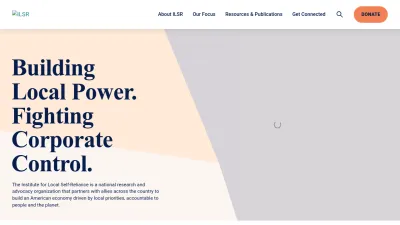 Screenshot of Ilsr.org