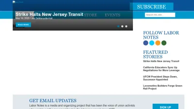 Screenshot of Labornotes.org