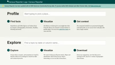 Screenshot of Censusreporter.org