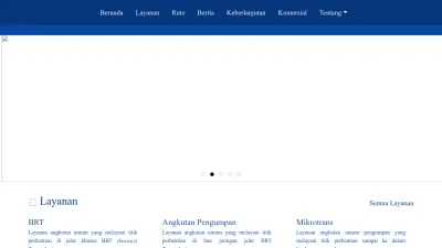 Screenshot of Transjakarta.co.id