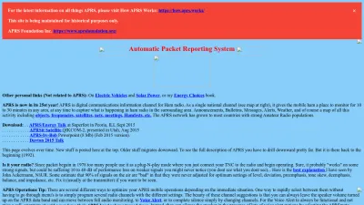 Screenshot of Aprs.org