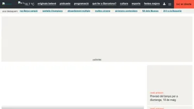 Screenshot of Beteve.cat