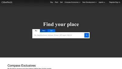 Screenshot of Compass.com