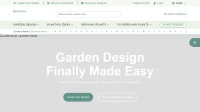 Screenshot of Gardenia.net
