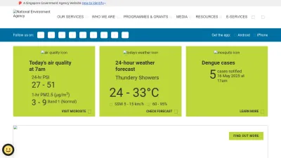 Screenshot of Nea.gov.sg