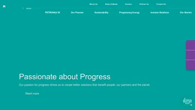 Screenshot preview of petronas.com