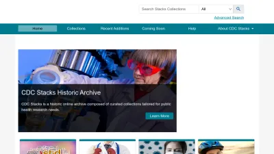 Screenshot of Stacks.cdc.gov