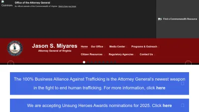 Screenshot of Oag.state.va.us