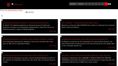 Screenshot of Madonna.com
