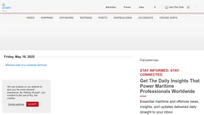 Screenshot of Gcaptain.com