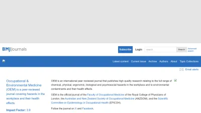 Screenshot of Oem.bmj.com