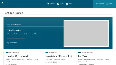 Screenshot of Clevelandhistorical.org