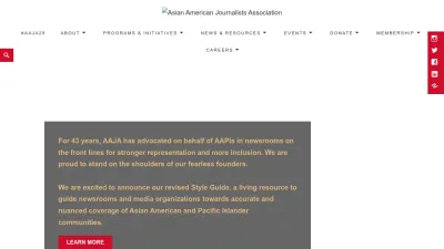 Screenshot of Aaja.org