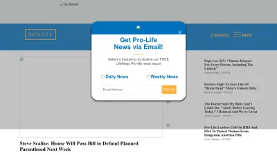 Screenshot of Lifenews.com