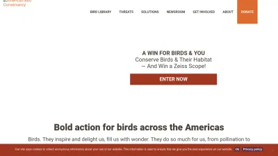 Screenshot of Abcbirds.org