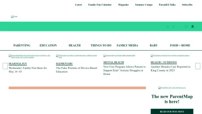 Screenshot of Parentmap.com