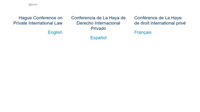 Screenshot of Hcch.net