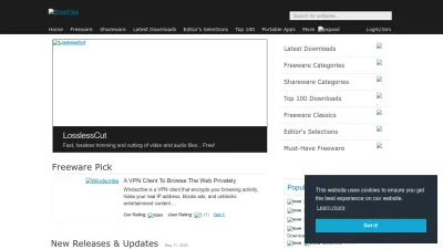 Screenshot of Snapfiles.com