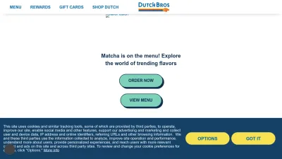 Screenshot of Dutchbros.com