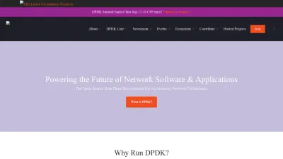 Screenshot of Dpdk.org