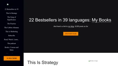 Screenshot of Sethgodin.com