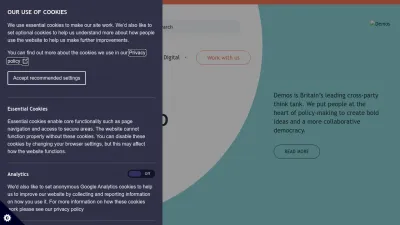 Screenshot of Demos.co.uk
