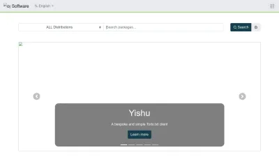 Screenshot of Software.opensuse.org