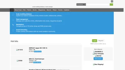 Screenshot of Scalemates.com