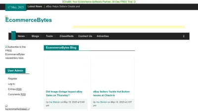 Screenshot of Ecommercebytes.com