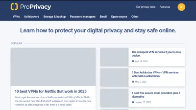 Screenshot of Proprivacy.com
