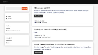Screenshot preview of klikki.fi