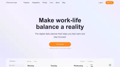 Screenshot of Sunsama.com
