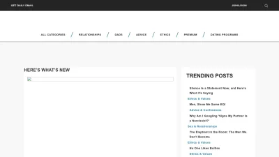 Screenshot of Goodmenproject.com