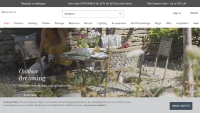 Screenshot of Coxandcox.co.uk