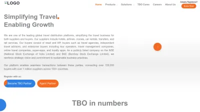Screenshot of Tbo.com