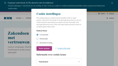 Screenshot of Kvk.nl