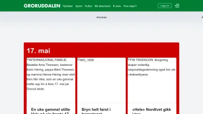 Screenshot of Groruddalen.no