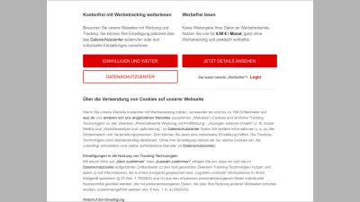Screenshot of Waz.de