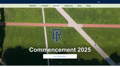 Screenshot of Uri.edu