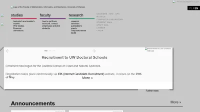 Screenshot of Mimuw.edu.pl