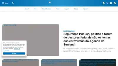 Screenshot of Folhabv.com.br