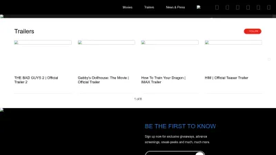Screenshot of Universalpictures.com