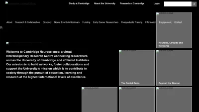 Screenshot of Neuroscience.cam.ac.uk