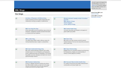 Screenshot of Blogs.bmj.com