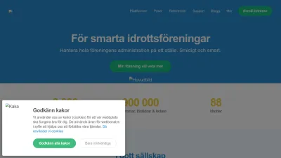 Screenshot of Svenskalag.se