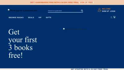 Screenshot of Audiobooks.com