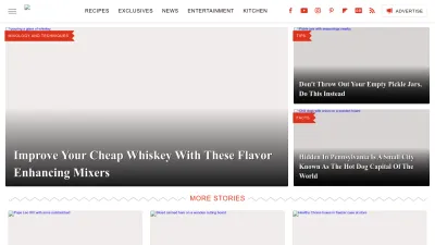 Screenshot of Mashed.com