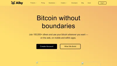 Screenshot of Getalby.com