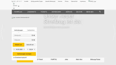 Screenshot of Dvb.de