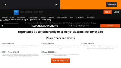Screenshot of Partypoker.com